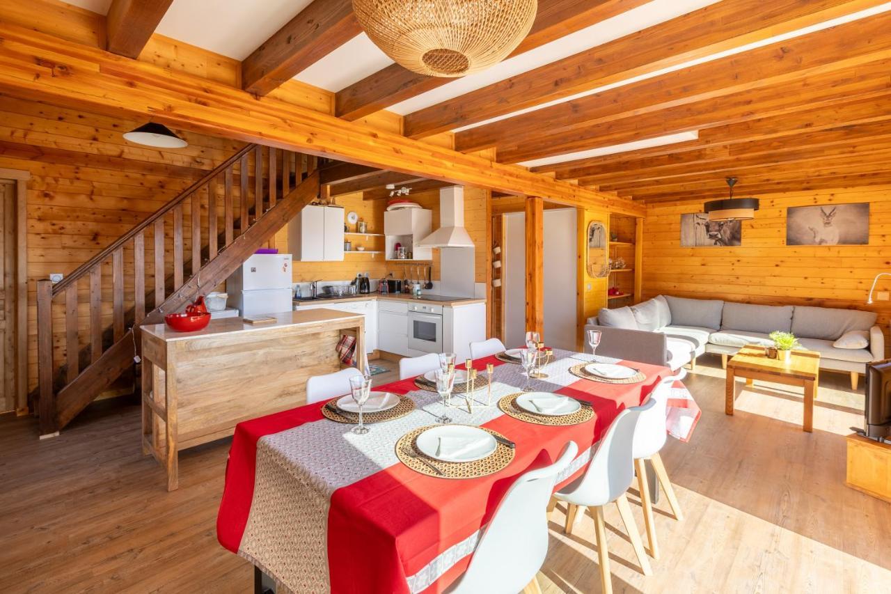 Chalet Les Tilleuls - Jolie Vue Montagne Et Lac เลส์ อองเจลส์ ภายนอก รูปภาพ
