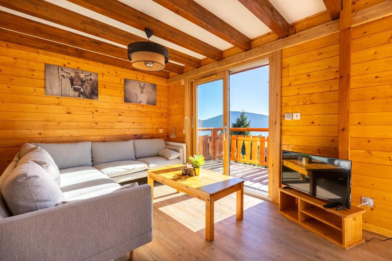 Chalet Les Tilleuls - Jolie Vue Montagne Et Lac เลส์ อองเจลส์ ภายนอก รูปภาพ