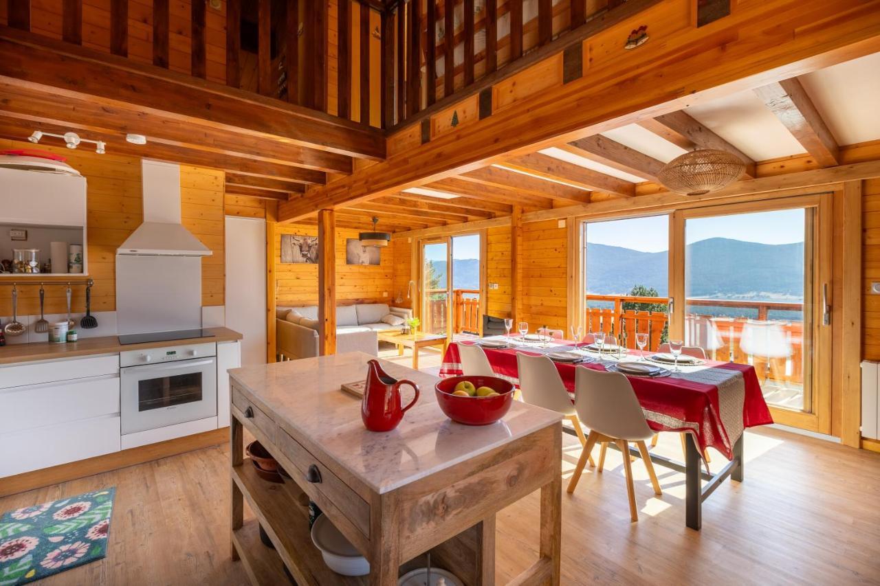 Chalet Les Tilleuls - Jolie Vue Montagne Et Lac เลส์ อองเจลส์ ภายนอก รูปภาพ